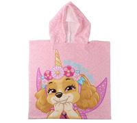 The Geeky Pop Poncho de baño infantil - Toalla con capucha 50 x 115 cm - Poncho playa y piscina infantil - Albornoz ligero de secado rápido - Idea de regalo para niños (Patrulla Rosa)