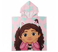 The Geeky Pop - Poncho de playa infantil con capucha - Gabby's Dollhouse - Toalla de microfibra de secado rápido - 55 x 110 cm