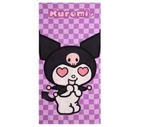 The Geeky Pop - Toalla de playa Kuromi para niños, 70 x 140 cm, ligera, suave y de secado rápido, ideal para playa, piscina y vacaciones
