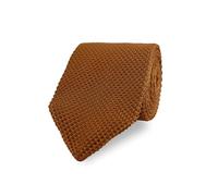 THE GENTS LAB Corbata de cuello para niños hecha de 100 % poliéster suave, más de 20 colores, Marrón caramelo, 115cm Length X 5cm Width At Widest Point