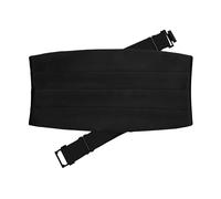 THE GENTS LAB Cummerbund para hombre hecho de 100% poliéster suave, totalmente ajustable, más de 5 colores, Negro, Taille unique