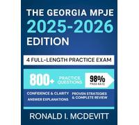 The Georgia MPJE 2025-2026 Edition: Your Complete Roadmap to Navigating Pharmacy Law, Featuring Targeted Review, Realistic Practice Questions, and Clear Legal Breakdowns.