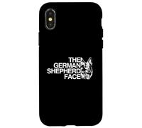 The German Shepherd Face - Pastor alemán Carcasa para iPhone X/XS