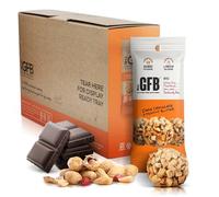 The GFB Bocaditos de proteína sin gluten Brothers sin gluten, mantequilla de maní de chocolate negro, sin lácteos, sin soja, aperitivo vegano, 34 g (paquete de 10)