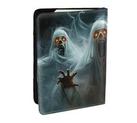 The Ghost Disappeared in The Sunlight - Funda de viaje para pasaporte de piel sintética, organizador para pasaporte, para hombres y mujeres, 6.5 pulgadas, Black, Talla única