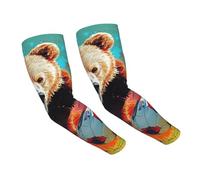 The Giant Bear Is Playing Football - Mangas de protección solar de verano para hombres y mujeres, para correr, béisbol, golf, ciclismo