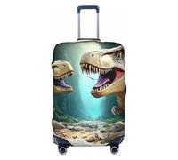 The Giant Dinosaur Broke Through The Wall - Funda elástica para equipaje de viaje, protector de maleta, funda de equipaje impresa antiarañazos, Black, L