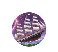 The Giant Wheel under Lightning - 4 tarjetas ambientadoras para coche, desechables, para vehículos, aroma a lavanda