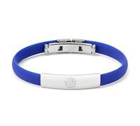 The Gift Scholars Club Merchandise - Pulsera con escudo del Chelsea FC, acero inoxidable y silicona, producto oficial de fútbol