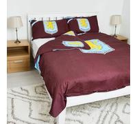 The Gift Scholars Juego de Ropa de Cama Doble con Licencia Oficial del Aston Villa FC, Reversible e Incluye Funda de Almohada, niños, para Villanos