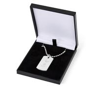 The Gift Scholars Placa de perro con escudo del Tottenham Hotspur FC, cadena de bolas de acero inoxidable, mercancía de los Spurs para hombre