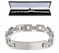 The Gift Scholars Pulsera oficial del club Newcastle United FC, cadena de eslabones de acero inoxidable, joyería oficial de NUFC
