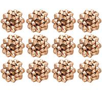 The Gift Wrap Company 12 lazos decorativos mate large dorado