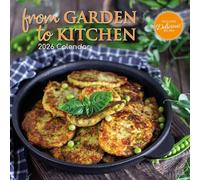 The Gifted Stationary - Calendario de pared cuadrado 2026, desde el jardín hasta la cocina, calendario colgante de 16 meses con 180 calcomanías recordatorias, planificador familiar mensual para el