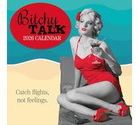 The Gifted Stationery Calendario cuadrado 2026 de 16 meses, divertido arte de esquina y planificador de pared 2026, con 180 calcomanías recordatorias y calendario de pared 2026 con calcomanías