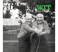 The Gifted Stationery Calendario de pared cuadrado 2026, con diseño de bruja arrugada, calendario colgante de 16 meses con 180 calcomanías recordatorias, planificador mensual para el hogar o espacios