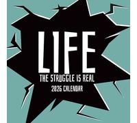 The Gifted Stationery Calendario de pared cuadrado 2026 de 16 meses, calendario 2026 premarcado, días festivos e internacionales, calendario 2026, 180 calcomanías recordatorias para planificador de