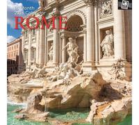 The Gifted Stationery Calendario de pared cuadrado de 16 meses, juego de calcomanías para pasaporte y planificador, calendario de pared 2026 con calcomanías, planificador fácil de colgar, septiembre