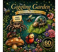 The Giggling Garden 60 Whimsical Creatures to Color Cute Bugs, Happy Hobbies & Tiny Adventures: A Relaxing Coloring Book for Adults, Teens & Nature Lovers (The Giggling Garden Series)