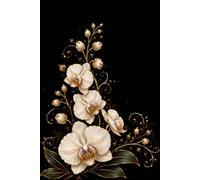 The Gilded Orchid Notebook: Elegant Floral Journal for Women, Teen Girls & Flower Lovers