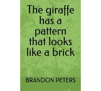 The giraffe has a pattern that looks like a brick
