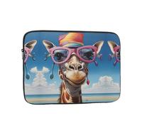 The Giraffe in The Hat - Funda protectora portátil para portátil apta para viajes de negocios y documentos de 12 pulgadas