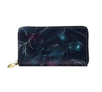 The Girl In The Dream - Cartera de piel de gran capacidad para mujer, bolso de mano para teléfono celular, tarjetero de crédito, color negro, talla única, moderna, Black, Talla única, Moderno