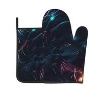 The Girl in The Dream Kitchen - Juego de dos piezas para hornear, guantes de horno y soportes para ollas