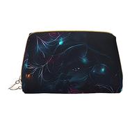 The Girl in The Dream - Neceser portátil de cuero (grande), bolsa de cuero con cremallera, bolsa de aseo personal, organizador de viaje, White, Talla única