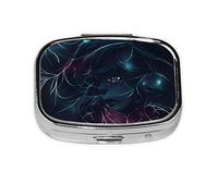 The Girl in The Dream - Organizador de pastillas para uso diario, cabe en el bolsillo, pastillero portátil de 2 compartimentos para medicamentos, vitaminas y más