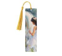 The Girl Led The White Horse - Marcapáginas de madera con impresión de doble cara, 5 piezas, regalos para mujeres para amantes de los libros, accesorios geniales para cuadernos, regalos de cumpleaños