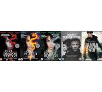 The Girl with the Dragon Tattoo 5 Film Collection DVD - The Girl with the Dragon Tattoo 1-2 / The Girl who Played with Fire / The Girl who Kicked the Hornet's Nest / The Girl In The Spider's Web DVD
