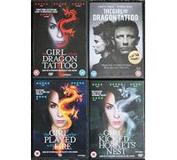 The Girl with the Dragon Tattoo TRILOGY AND MORE 4 dvds collection / The Girl who Played with Fire / The Girl who Kicked the Hornet's Nest
