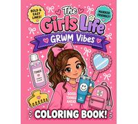 The Girls Life Coloring Book: Large Print Coloring Book of Fun and Fashion for Kids and Tweens - Book 1
