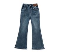 The Girls Wide Leg Denim Jeans Girls' Fit Jeans Black Niñas Pantalones, azul, 4-5 años