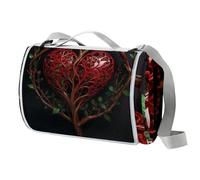 The Giving Tree - Manta de picnic extragrande con asa de transporte, plegable y portátil, 150 cm x 145 cm, manta de picnic para camping, parque, jardín, playa