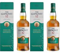 The Glenlivet 12 años Whisky Escocés de Malta Premium, 700 ml (Paquete de 2)