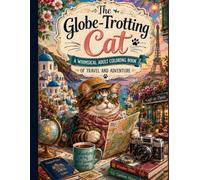 The Globe-Trotting Cat: A Whimsical Adult Coloring Book of Travel and Adventure