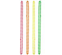 The Glowhouse De la Prima Conjunto de 4 Multicolor Fluorescente de neón del delirio de la Gota 80 Collares