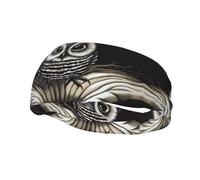 The Glowing Bald Eagle Sweat Diademas para mujeres y hombres, patrones personalizados únicos, diadema ancha antideslizante para correr, gimnasio, yoga y más, accesorios elegantes para el cabello