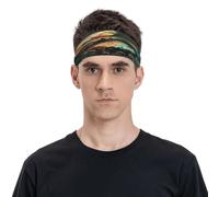 The Glowing Butterfly - Diadema deportiva unisex transpirable y húmeda, adecuada para correr, ciclismo, yoga, esperar deportes
