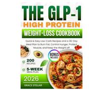 THE GLP-1 HIGH-PROTEIN WEIGHT LOSS COOKBOOK: Quick & Easy Low-Carb Recipes and a 30-Day Meal Plan to Burn Fat, Control Hunger, Protect Muscle, and Keep the Weight off