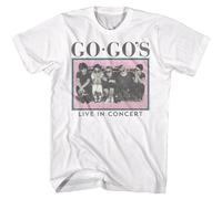 The Go-Go's Men's T-Shirt Live in Concert White XL