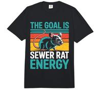 The Goal Is Sewer Rat Energy Meme caótico - Comfort Colors Adult Heavyweight T-Shirt