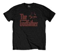 The Godfather Camiseta Movie Logo Marrón Nuevo Oficial Hombre Negro Talla L