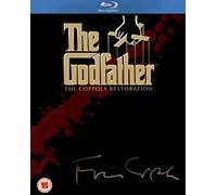 The Godfather Complete [4 Disc] Blu Ray Collection Box Set: Godfather Part 1, Part 2, Part 3 + Behind the Scenes / On location / Music / Screenwriting / Auditions / Storyboards / Cinematography / Additional Scenes /Family Trees / Trailers / Academy Award