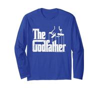 The Godfather Logo Manga Larga, Unisex para Adultos, Azul Real, L