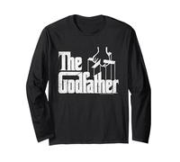 The Godfather Logo Manga Larga, Unisex para Adultos, Negro, XL