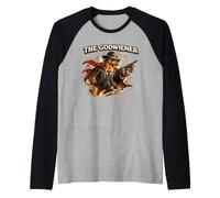 The Godwiener Vintage Hot Dog Maestro de la Parrilla Regalo Camiseta Manga Raglan