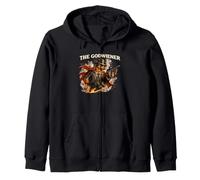 The Godwiener Vintage Hot Dog Maestro de la Parrilla Regalo Sudadera con Capucha